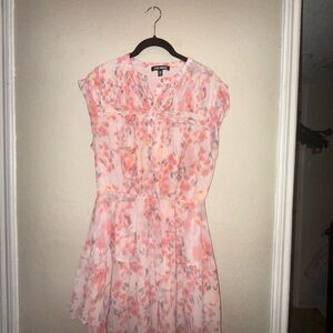 Steve Madden Pink and Orange Floral Mini Dress